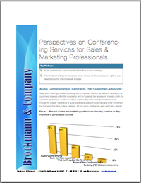 Perspectives on Conferencing for Sales & Marketing Professionals