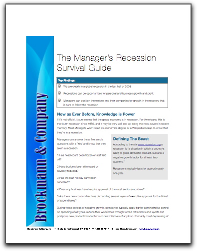 The Manager’s Recession Survival Guide