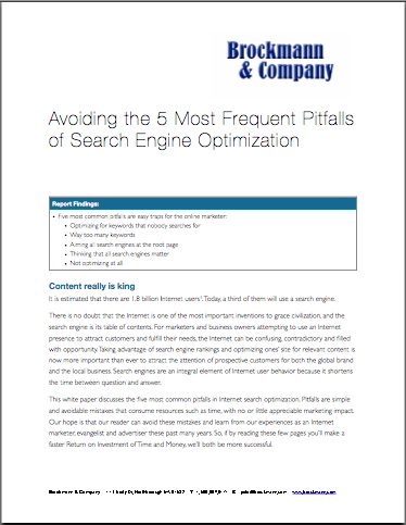 Avoiding 5 Most Frequent Pitfalls of Search Engine Optimization